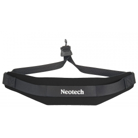 Neotech Soft Sax Strap Black Regular - Metal hook