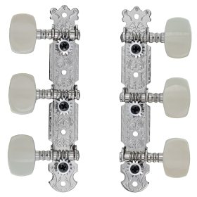 TGI Machineheads. Classical 3 in a Line. Nickel.