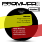 Promuco Shadow Drumhead Black 12"