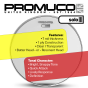 Promuco Solo Drumhead Clear 12"