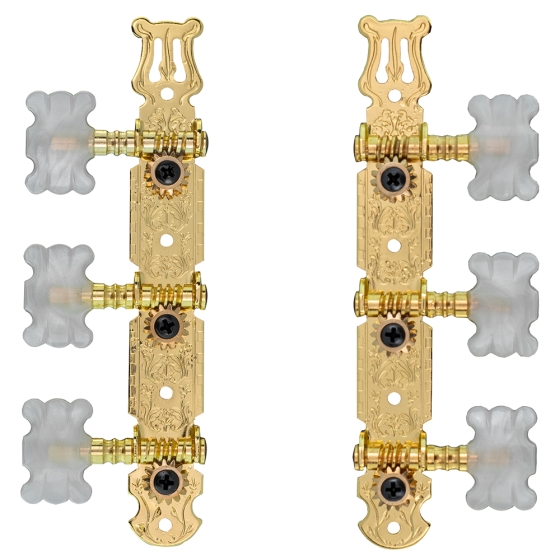 TGI Machineheads. Classical 3 in a Line. Lyra Style. Gold
